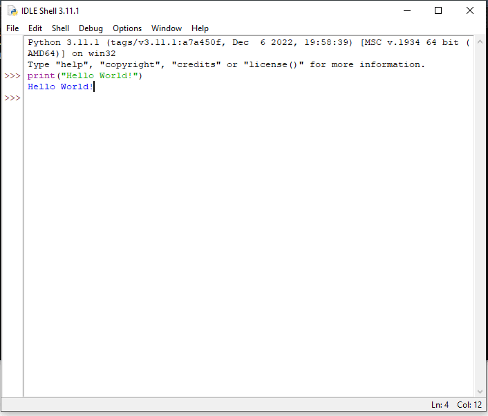 Install Python on Windows 10 for Beginners - Hello World IDLE