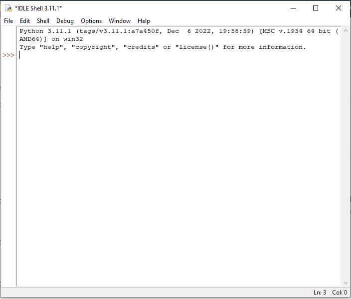 IDLE Test
